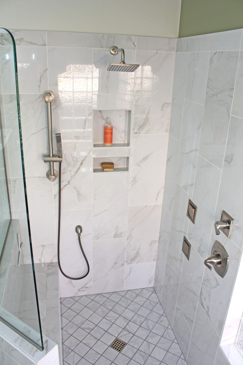 Calacatta Porcelain Shower and Bath Connection, LLC